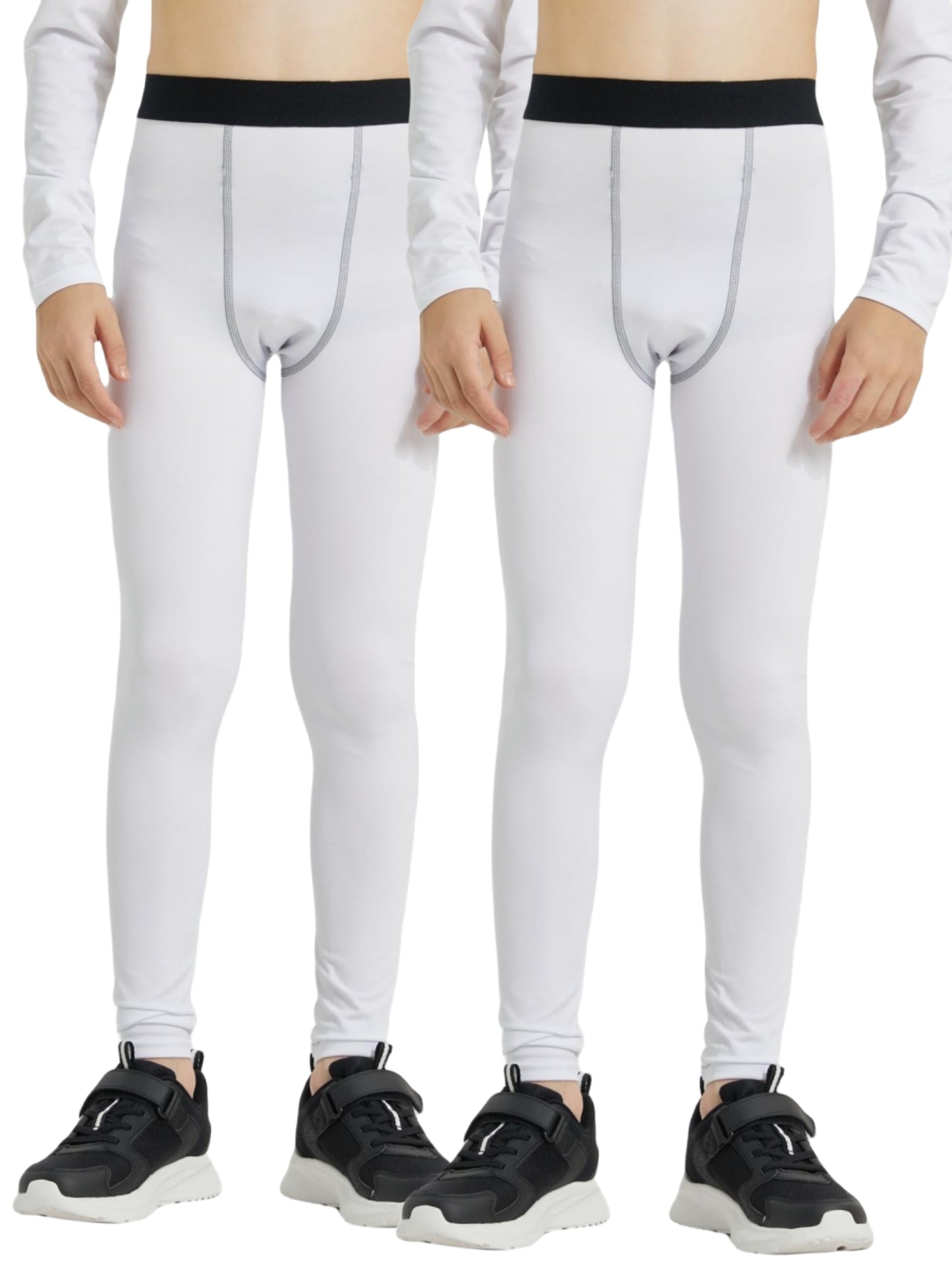 Youth Boys Compression Leggings Girls Athletic Sport Base Layer Pants Workout Running