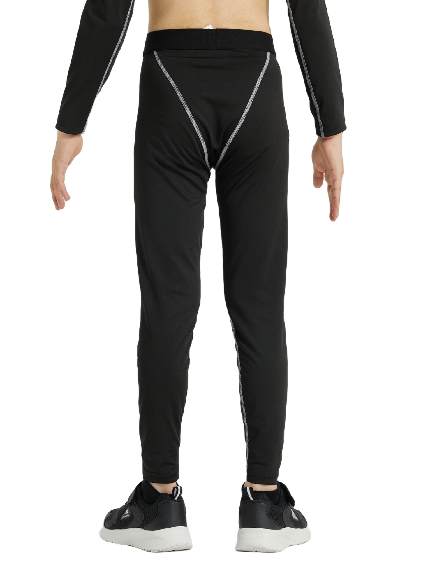 2 Pack Youth Boys Compression Leggings Athletic Workout Running Tights