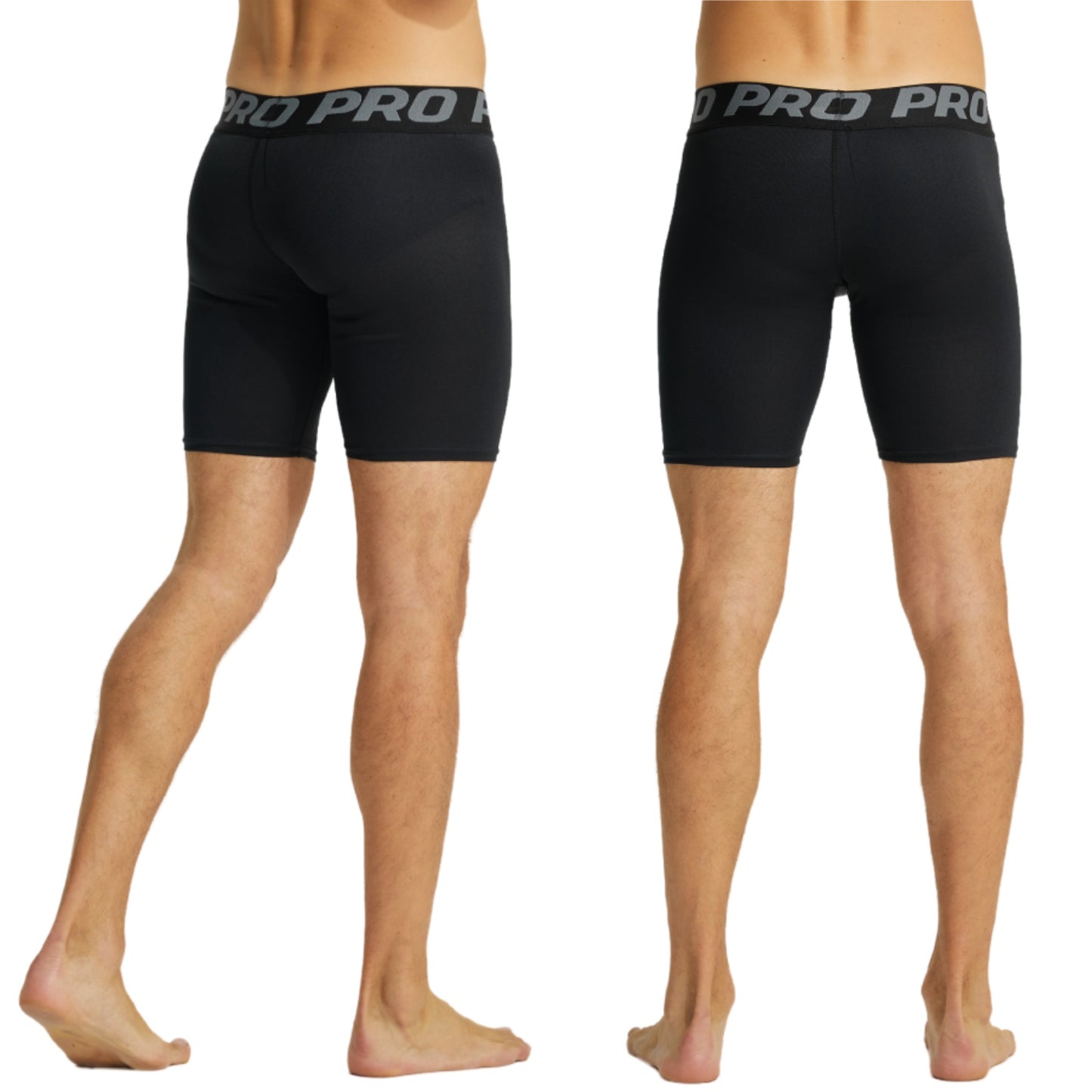 LANBAOSI 3 Pack Mens Performance Compression Shorts Spandex Running Underwear for Men Athletic Shorts Biking Running