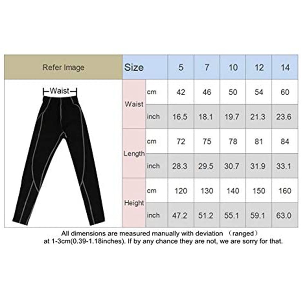 2 Pack Youth Boys Compression Leggings Athletic Workout Running Tights