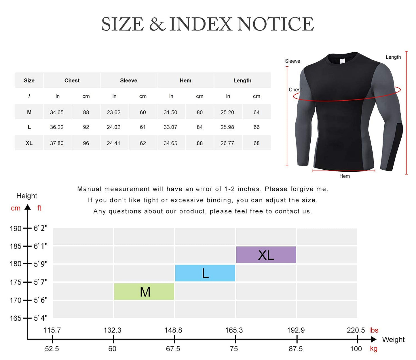 2 Pack Men Thermal Long Sleeve Compression Shirts Male Winter Gear Running Tops LANBAOSI