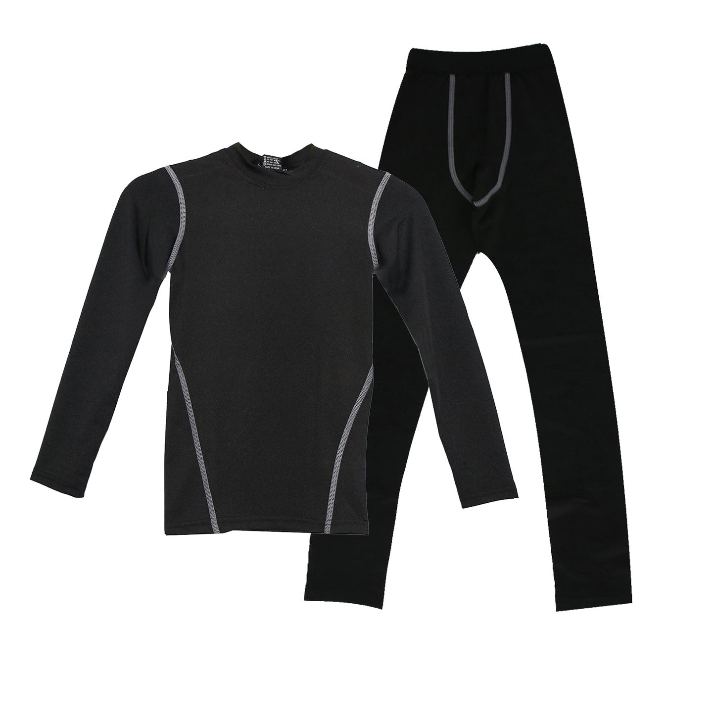 2 Packs Boys & Girls Long Sleeve Compression Shirts and Pants Set LANBAOSI