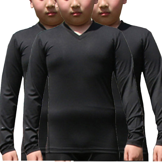 3 Pack Boys&Girls Long Sleeve Compression Soccer T-Shirt for Unisex LANBAOSI