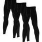3 Pack Men Compression Pants Cool Dry Male Baselayer Tights Leggings LANBAOSI