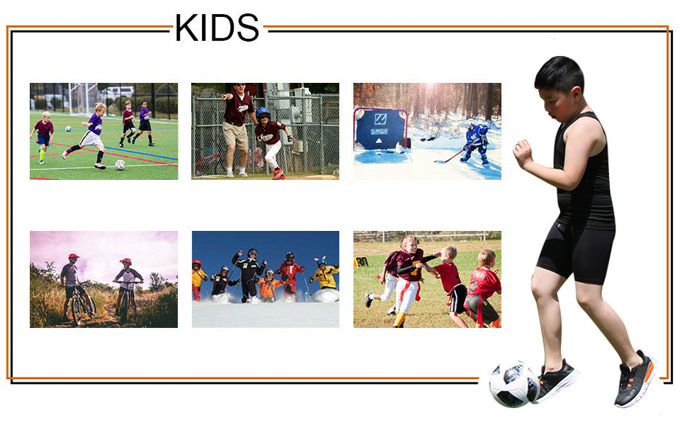 Boy's Sleeveless Tank Set Boys Summer Vest & Shorts Wicking Base Layer LANBAOSI