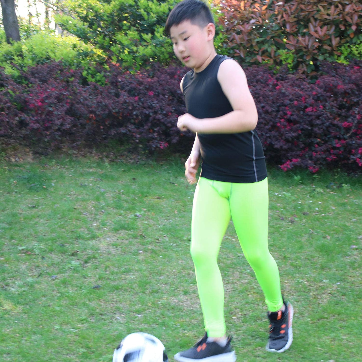 Boys 3 Pack Baselayer Workout Tank Top Dry Fit Sleeveless Shirt for Unisex LANBAOSI