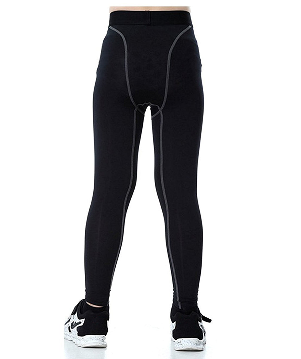 Boys Compression Pants Fleece Lined Thermal Basketball Leggings 3 Pack LANBAOSI