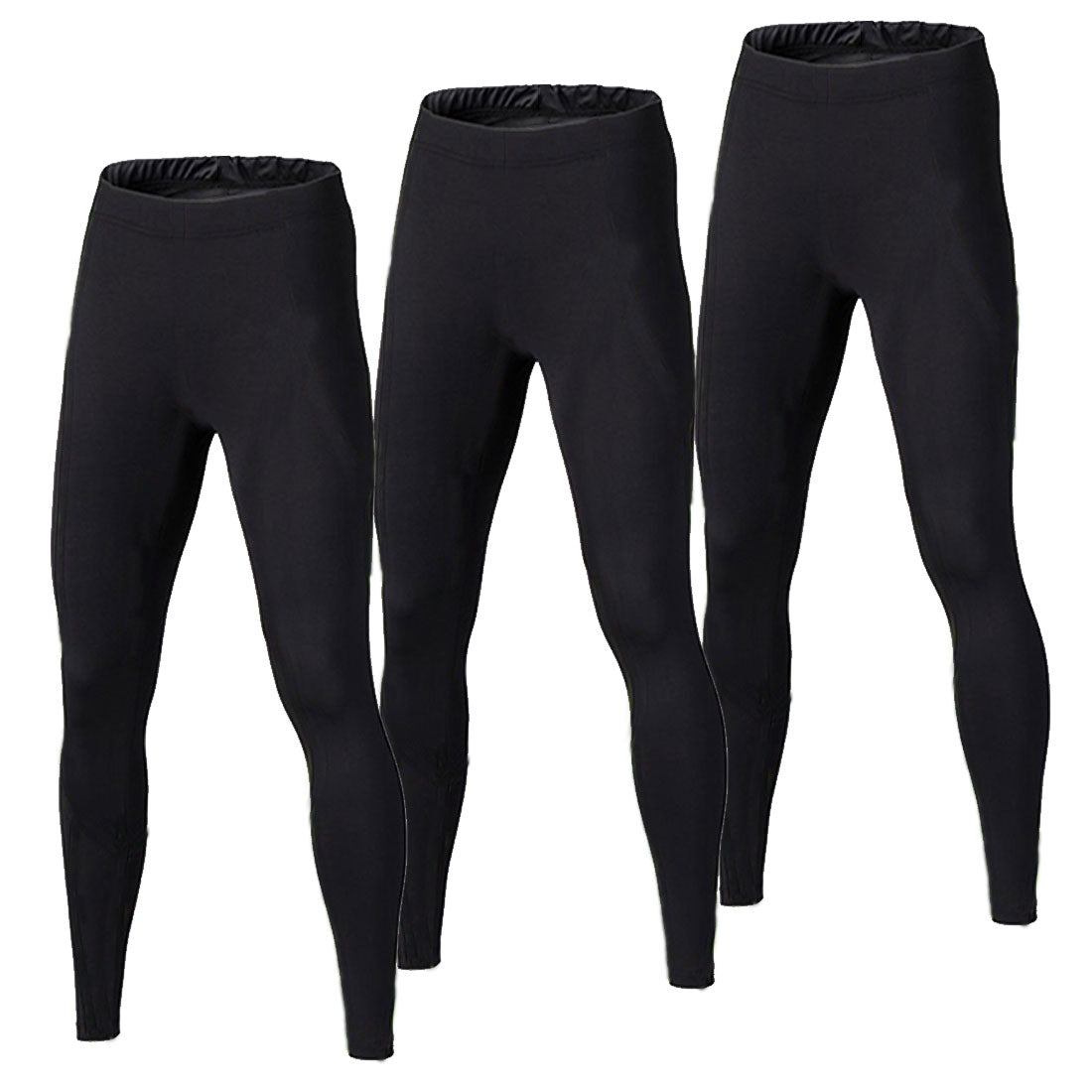 Boys Compression Pants Fleece Lined Thermal Basketball Leggings 3 Pack LANBAOSI