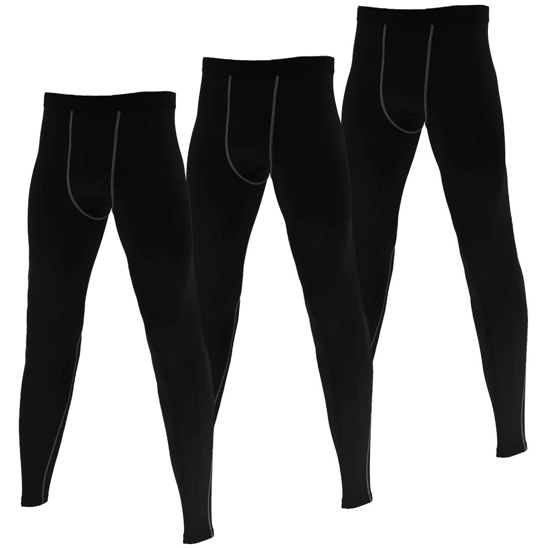 Boys Compression Pants Fleece Lined Thermal Basketball Leggings 3 Pack LANBAOSI