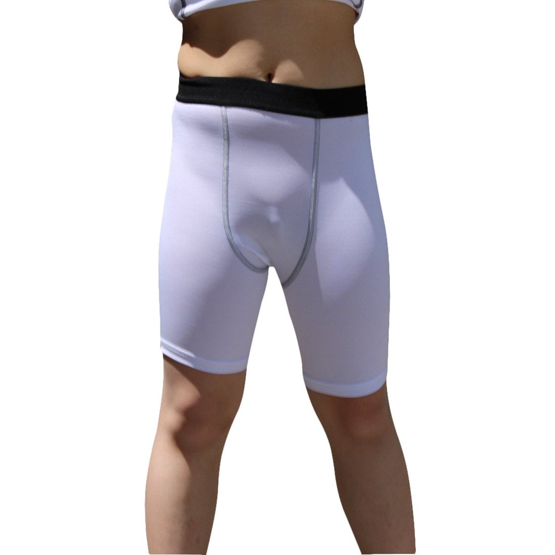 Boys' Compression Shorts Baselayer Cool Dry Sports Tights Legging LANBAOSI