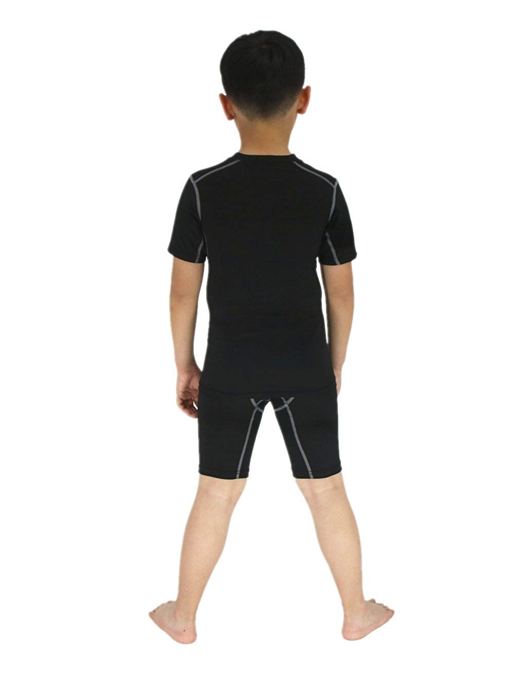 Boys Girls Compression Soccer Practice T-Shirt Sport Athletic T Shirts LANBAOSI