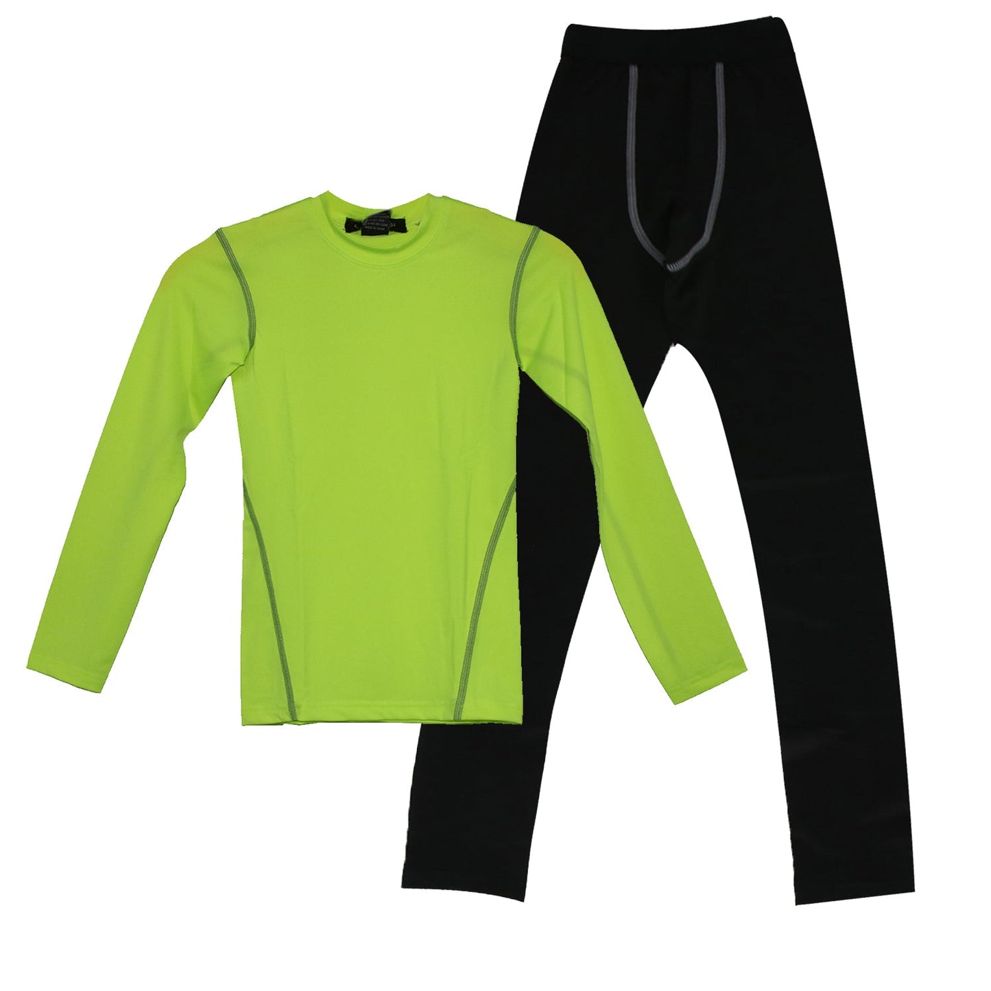 Boys & Girls Long Sleeve Compression Shirts and Pant 2 Pcs Set LANBAOSI