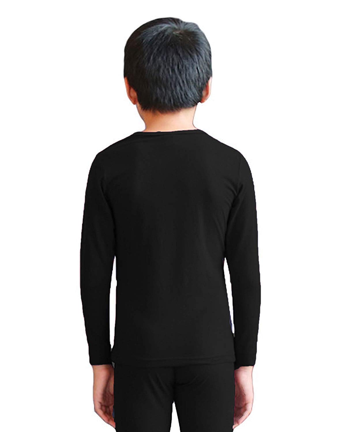Kids Compression Shirts Fleece Lined, Thermal Long Sleeve Top T Shirts LANBAOSI