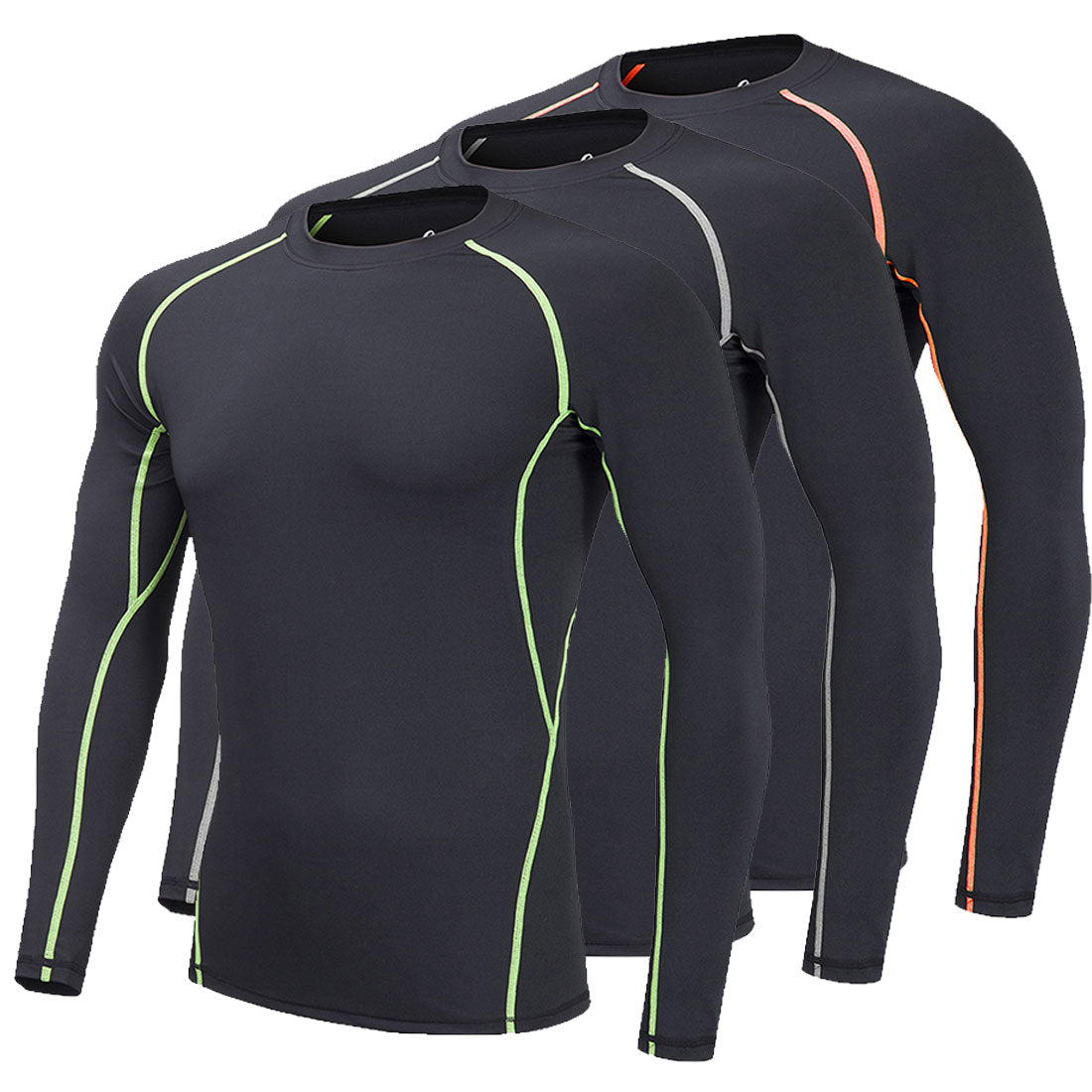 Kids Compression Shirts Fleece Lined, Thermal Long Sleeve Top T Shirts LANBAOSI