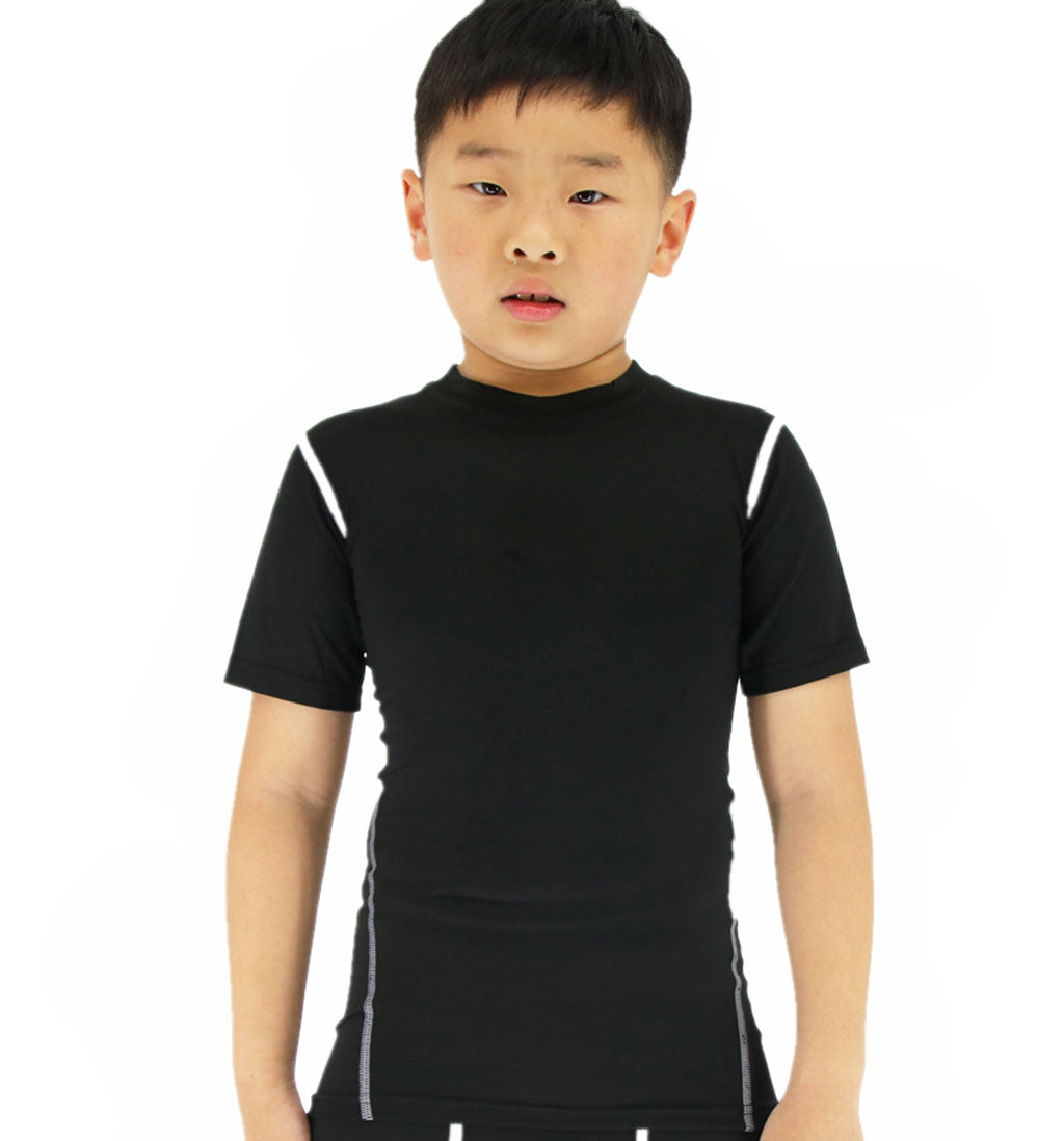 LANBAOSI 2 Pack Boys & Girls Long Sleeve Compression Shirt Youth Undershirt  Long Underwear Sports Basketball Base Layer