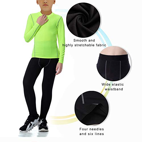 LANBAOSI Children's Boys Pajamas Set Underwear Set 2pcs Long John for Kids Unisex LANBAOSI