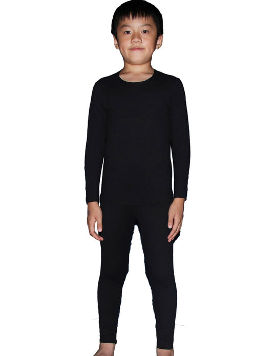 LANBAOSI Children's Boys Sleepwear Thermal Underwear Sets Fleece Lined Soft Long Johns Top & Bottom LANBAOSI