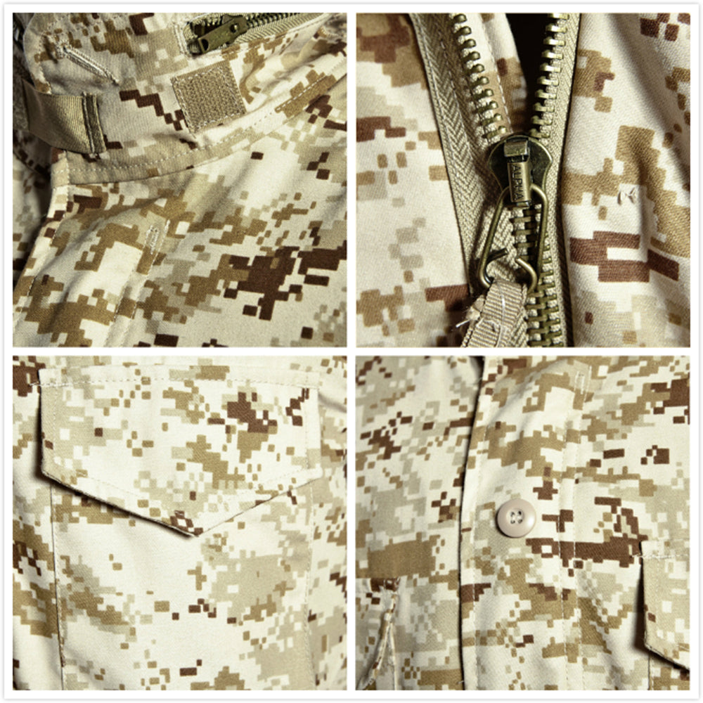 LANBAOSI Men's BDU Coat Army Combat Military Tactical Jacket LANBAOSI