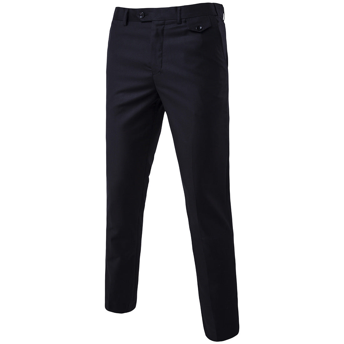 LANBAOSI Men's Classic Slim Fit Solid Business Trousers LANBAOSI