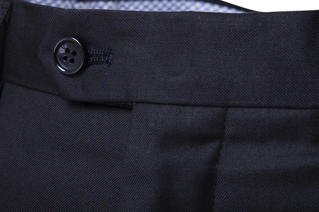 LANBAOSI Men's Classic Slim Fit Solid Business Trousers LANBAOSI