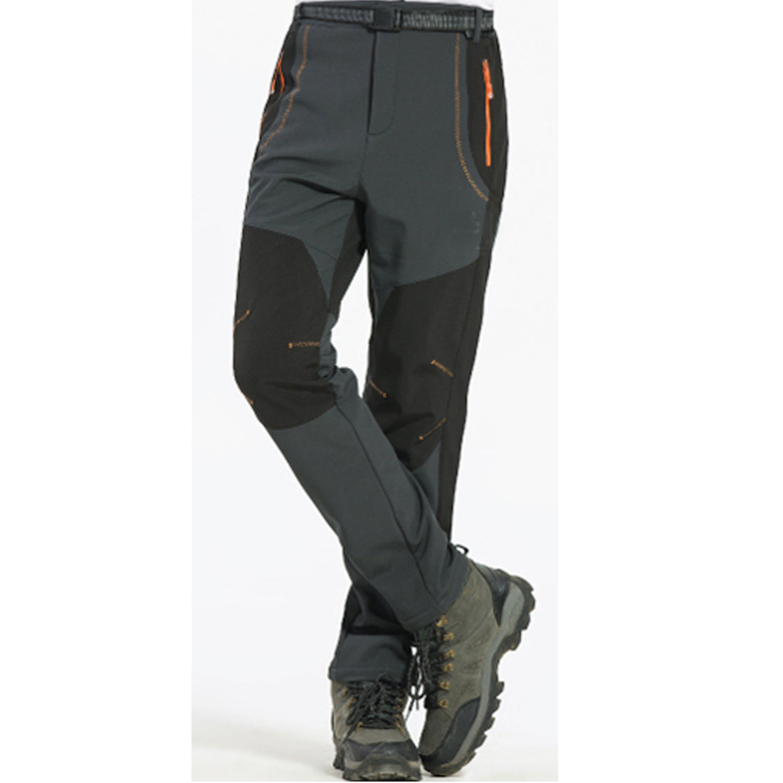 LANBAOSI Men's Travel Pants Waterproof Fleece Hiking Pant Softshell Trousers LANBAOSI