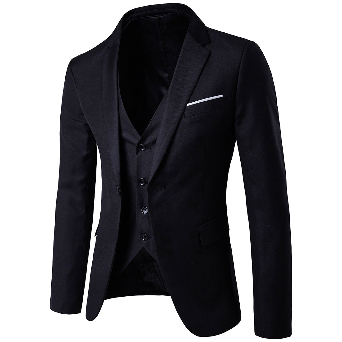 LANBAOSI Mens Slim Fit Casual One Button Blazers Jackets LANBAOSI