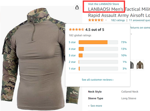 LANBAOSI Tactical Combat Military Multicam Army Camo Shirts LANBAOSI