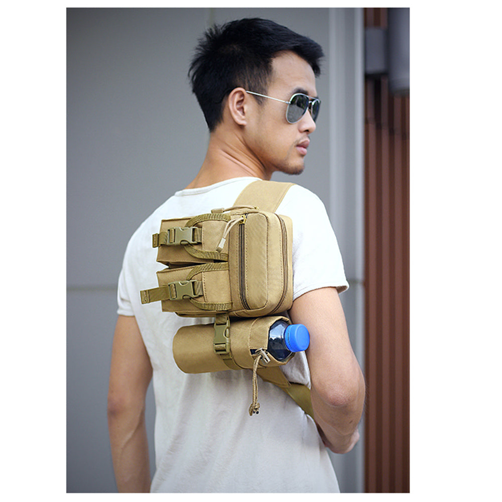 LANBAOSI Tactical Waist Bag Military Fanny Pack with Detachable Water Bottle Holder LANBAOSI