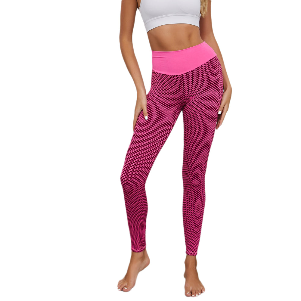 LANBAOSI Womens Dance Leggings Seamless Ruched High Waist Pants Stretch Tights LANBAOSI