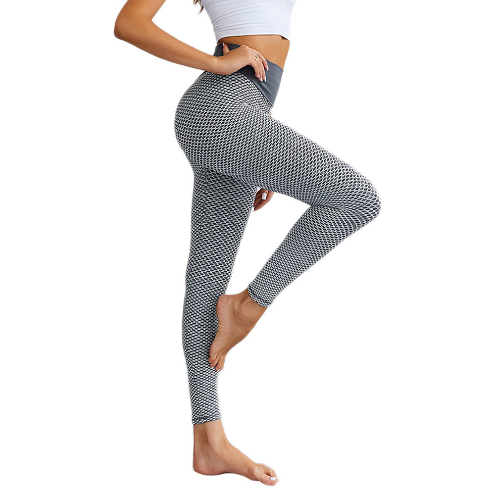 LANBAOSI Womens Dance Leggings Seamless Ruched High Waist Pants Stretch Tights LANBAOSI