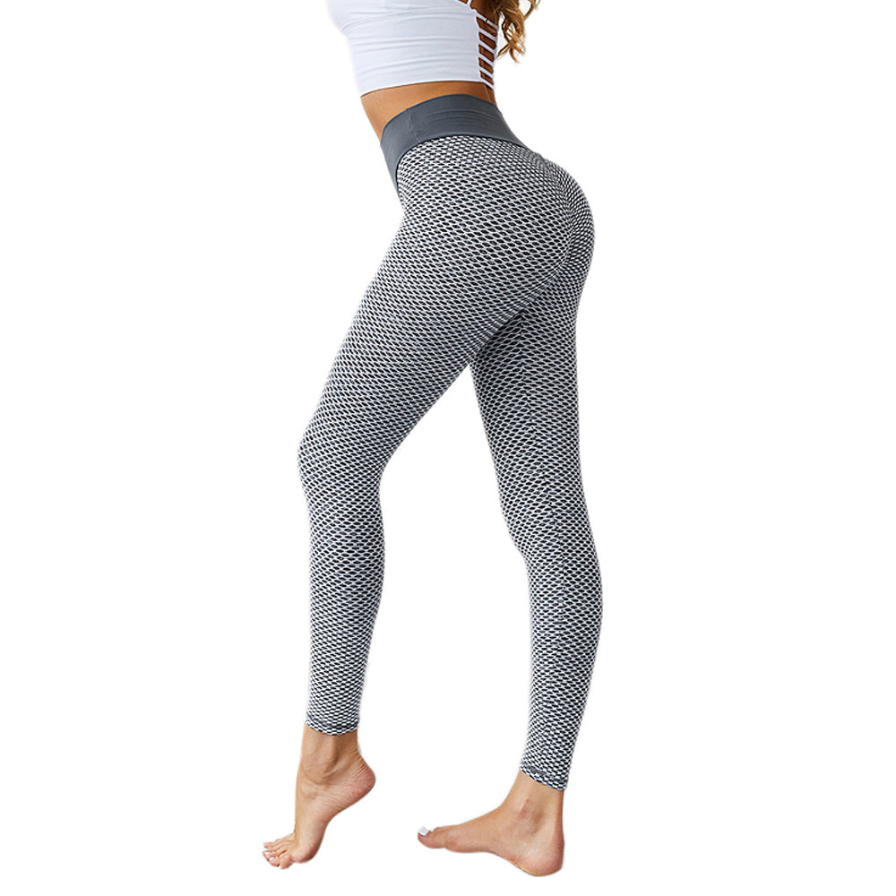 LANBAOSI Womens Dance Leggings Seamless Ruched High Waist Pants Stretch Tights LANBAOSI