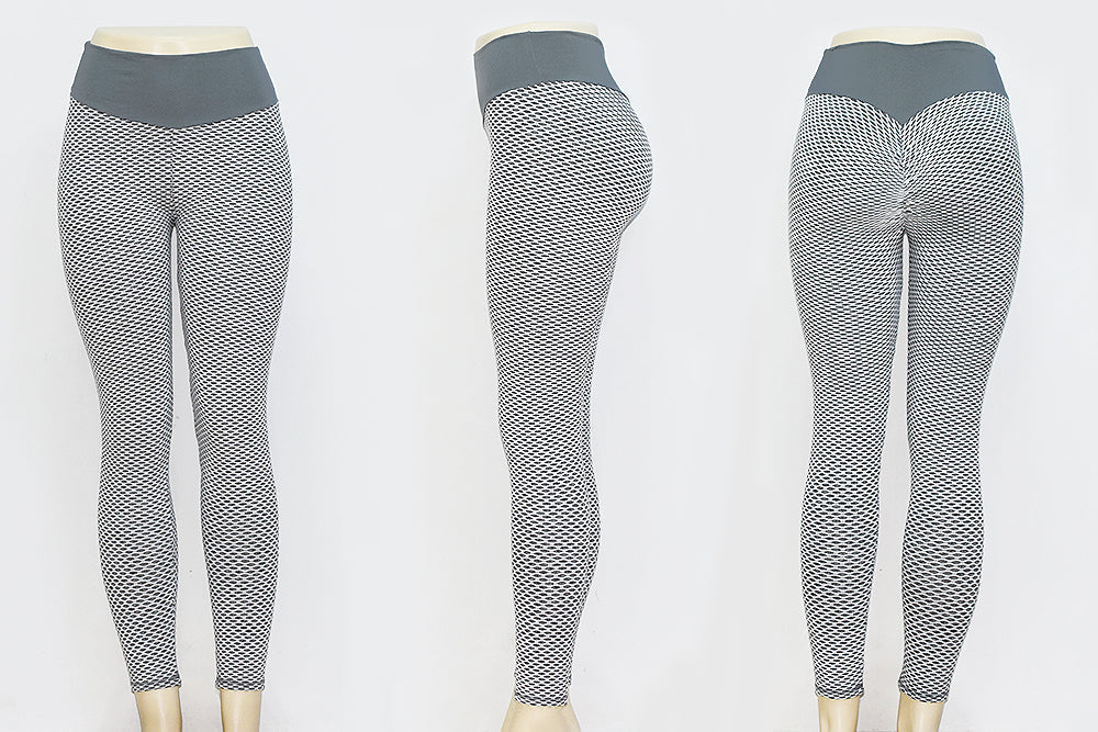 LANBAOSI Womens Dance Leggings Seamless Ruched High Waist Pants Stretch Tights LANBAOSI