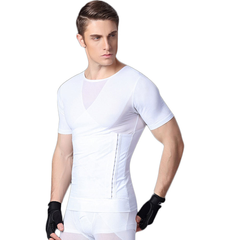 Lanbaosi Body Shaper Slimming Shirt Men's Tummy Waist Control Tops LANBAOSI