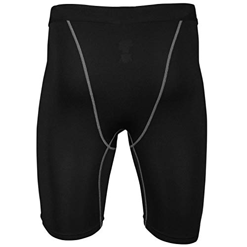 Men 3 Pack Running Compression Shorts with Pocket Male Workout Short Leggings LANBAOSI