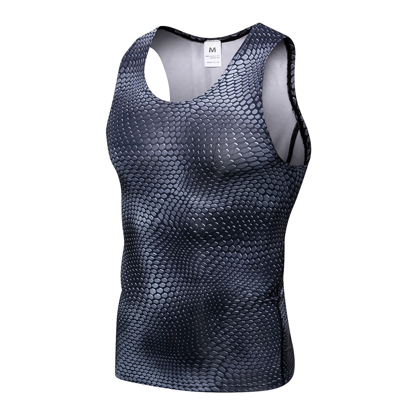 Men Cycing Base Layer Tank Quick Drying Compression Tops LANBAOSI
