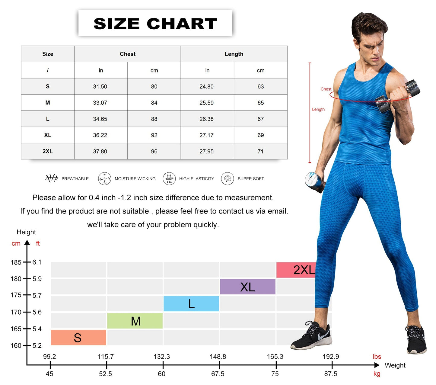Men Cycing Base Layer Tank Quick Drying Compression Tops LANBAOSI