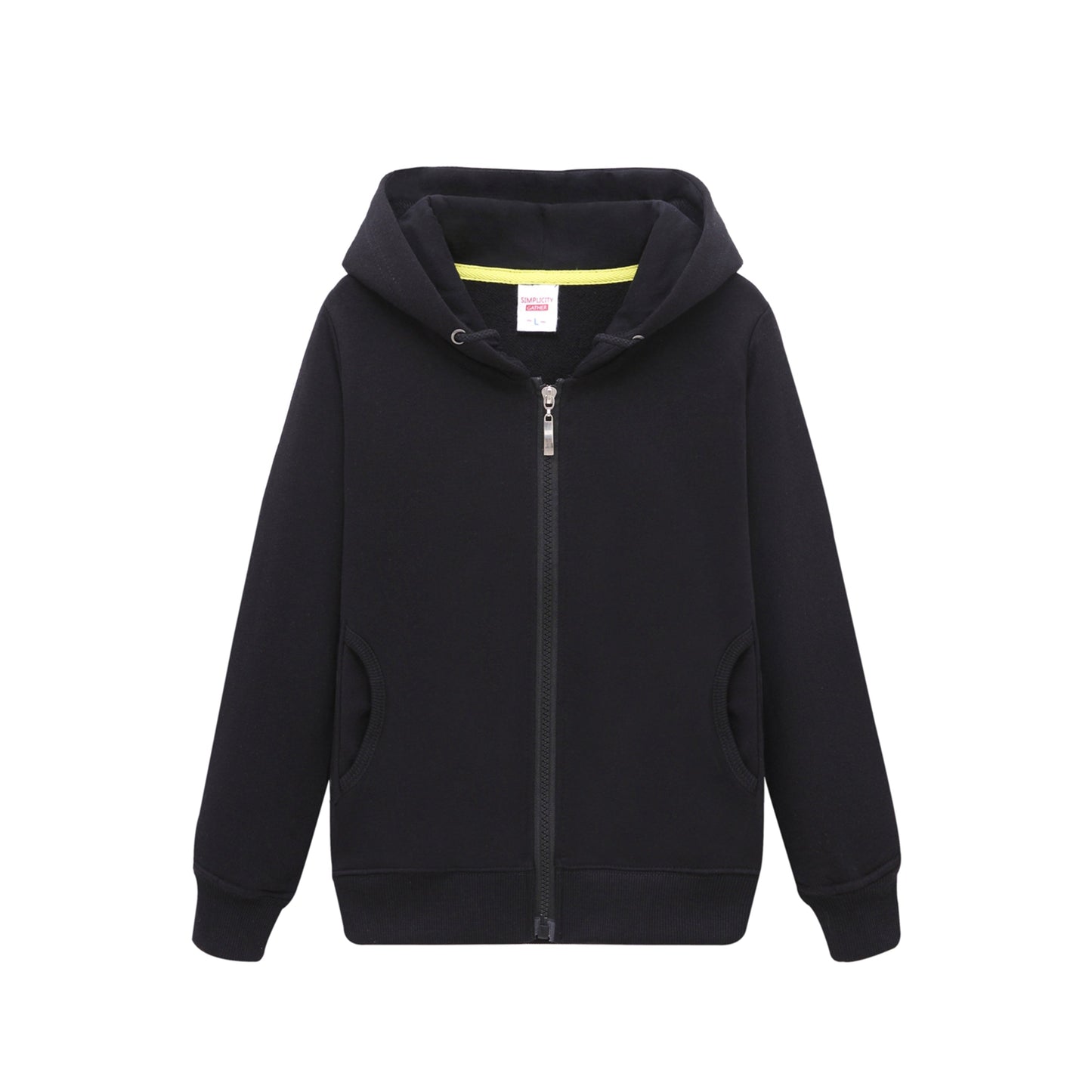 Men Full Zip Hooded Sweatshirt Casual Long Sleeve Hoodie Jacket LANBAOSI
