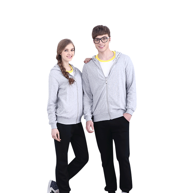 Men Full Zip Hooded Sweatshirt Casual Long Sleeve Hoodie Jacket LANBAOSI