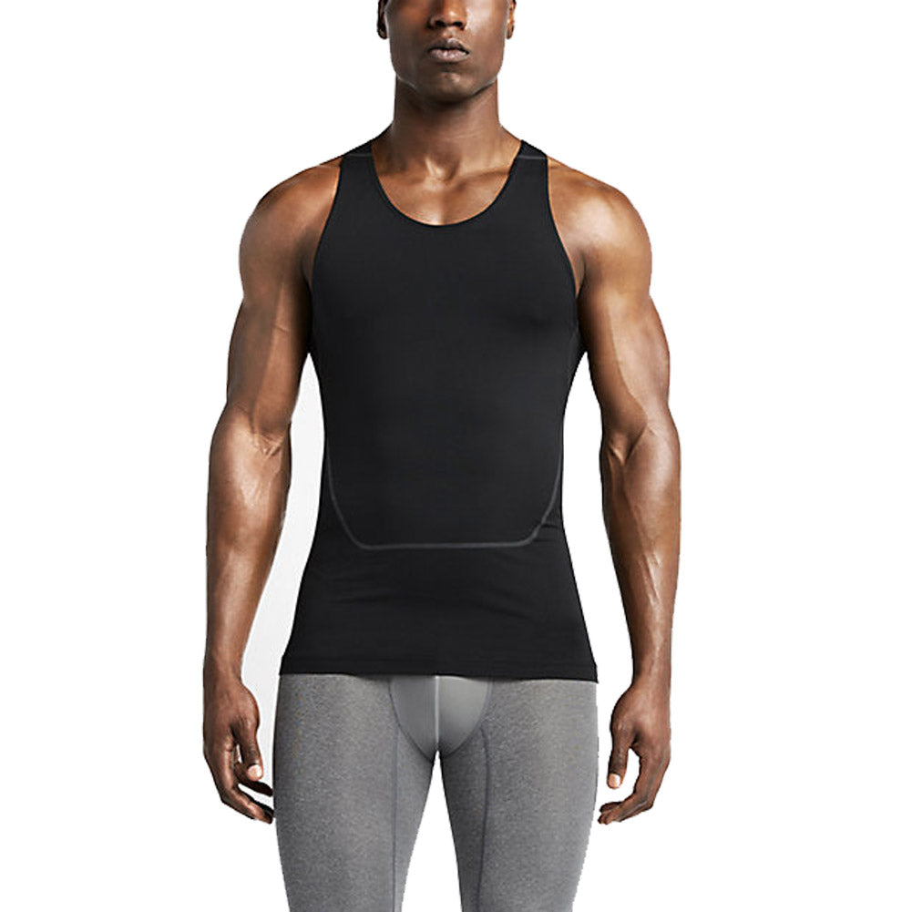 Men's Breathable Sport Vest Sleeveless Compression Tank Top LANBAOSI