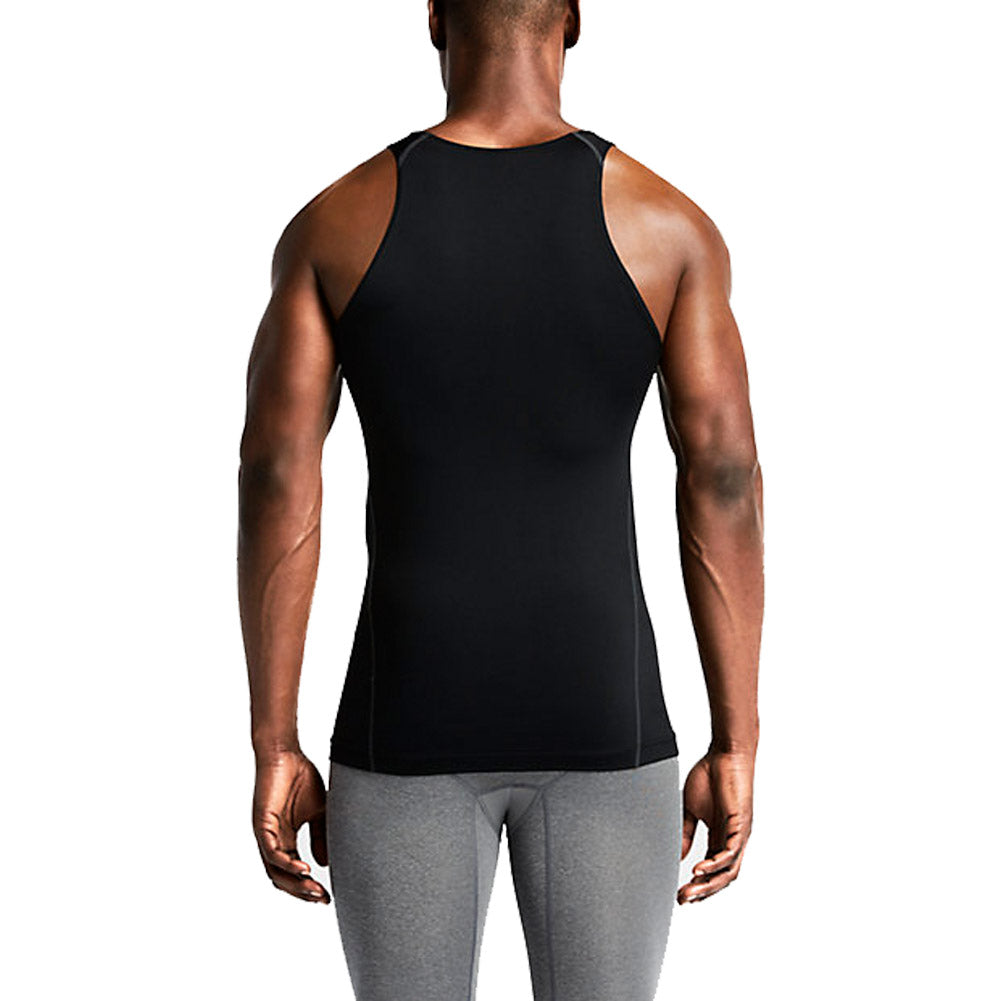 Men's Breathable Sport Vest Sleeveless Compression Tank Top LANBAOSI