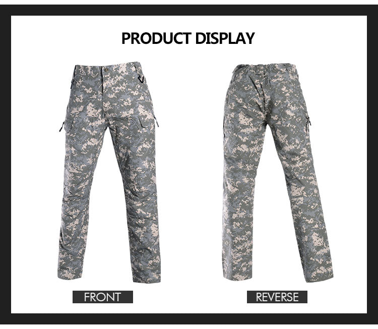 Men's Camo BDU Tactical Cargo Gear Men Black Army Digital Pants LANBAOSI