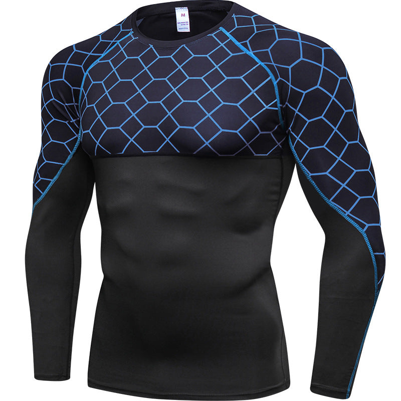 Men's Compression Shirts, Long Sleeve Athletic Base Layer Thermal Tops LANBAOSI