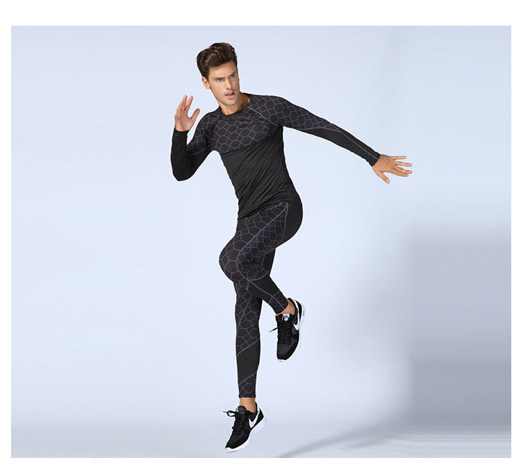 Men's Compression Shirts, Long Sleeve Athletic Base Layer Thermal Tops LANBAOSI