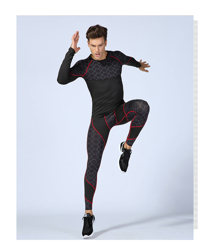 Men's Compression Shirts, Long Sleeve Athletic Base Layer Thermal Tops LANBAOSI