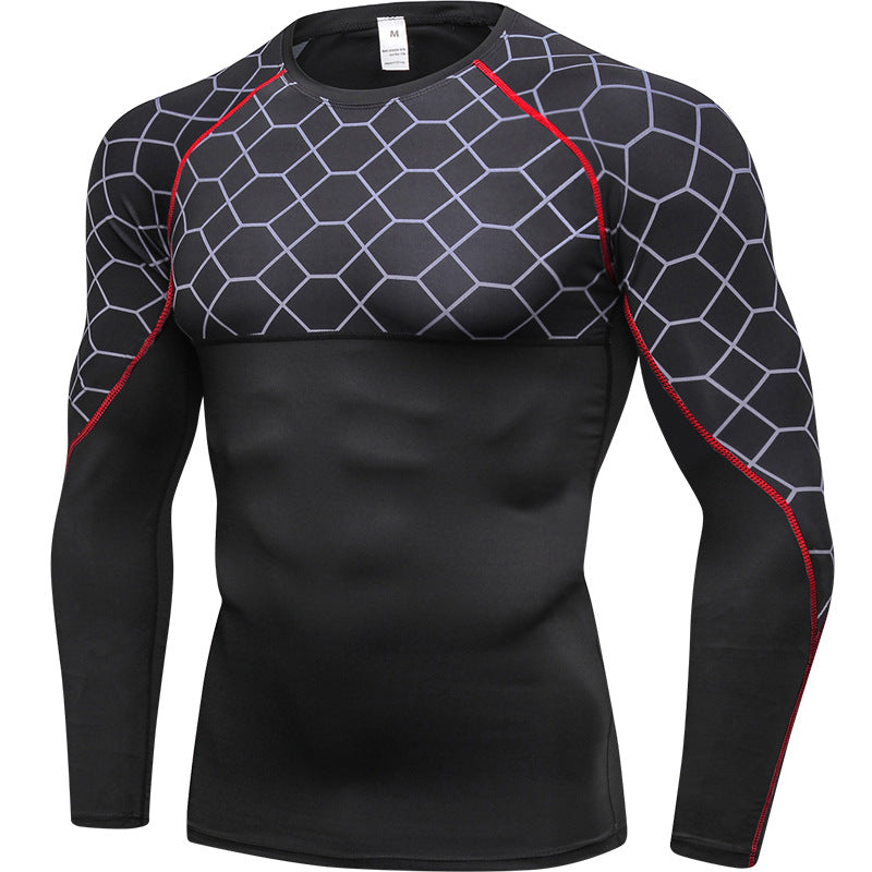 Men's Compression Shirts, Long Sleeve Athletic Base Layer Thermal Tops LANBAOSI