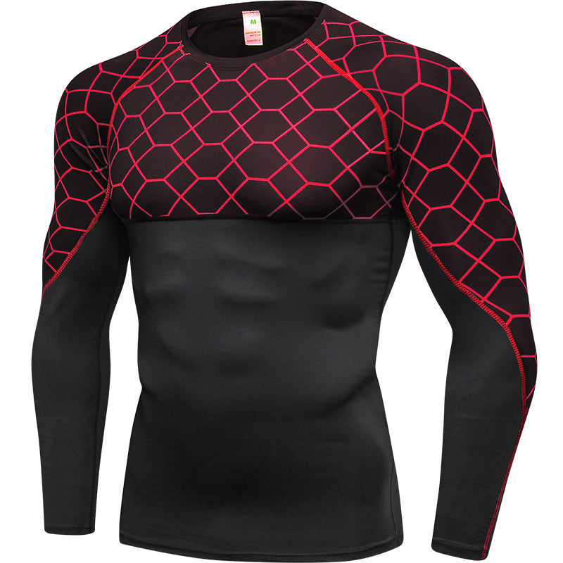 Men's Compression Shirts, Long Sleeve Athletic Base Layer Thermal Tops LANBAOSI