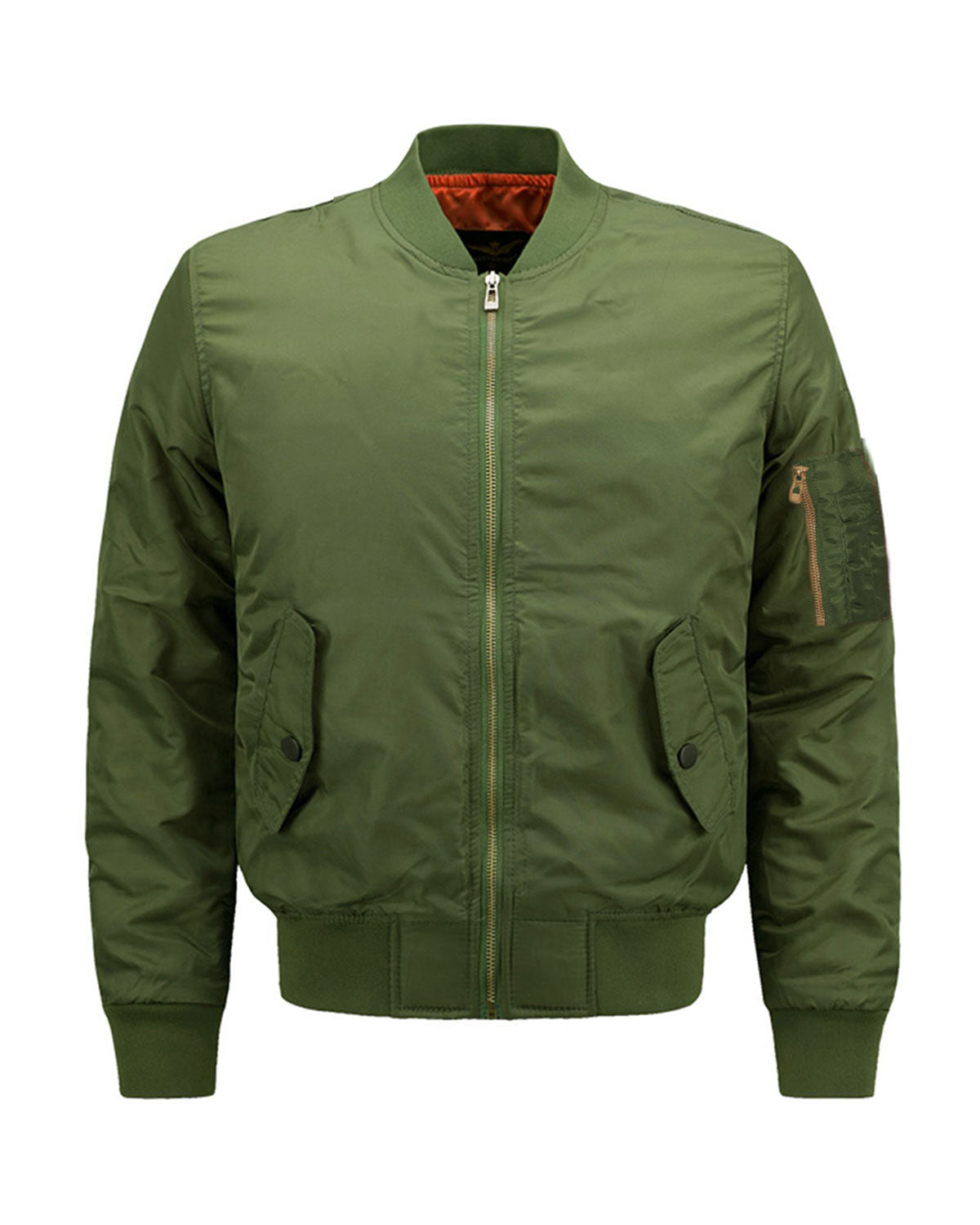 Men's MA-1 Flight Jacket Black Fashion Military Bomber Jackets LANBAOSI