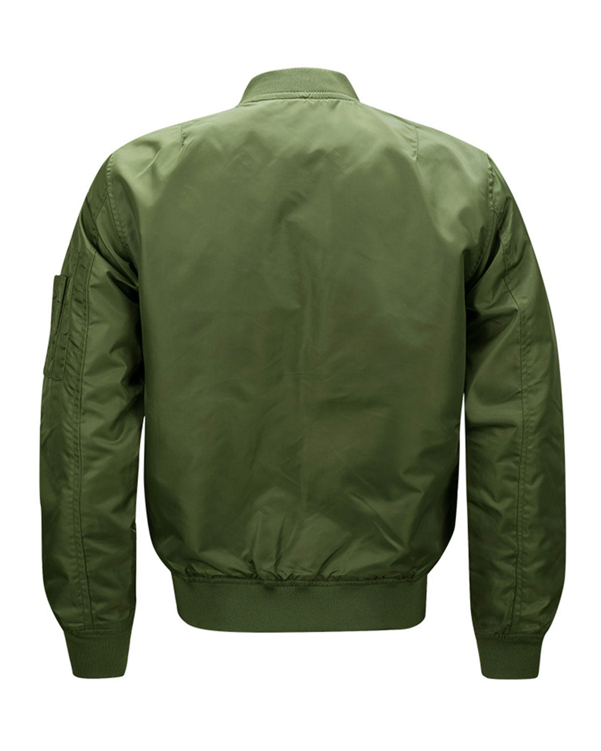 Men's MA-1 Flight Jacket Black Fashion Military Bomber Jackets LANBAOSI