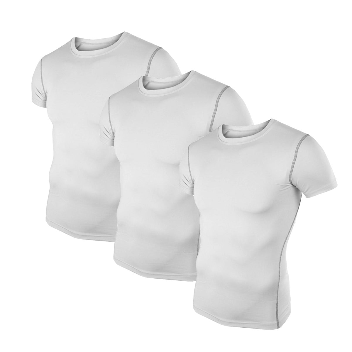 Men's Training Top Compression Short Sleeve Quick Dry Base Layer Shirt LANBAOSI