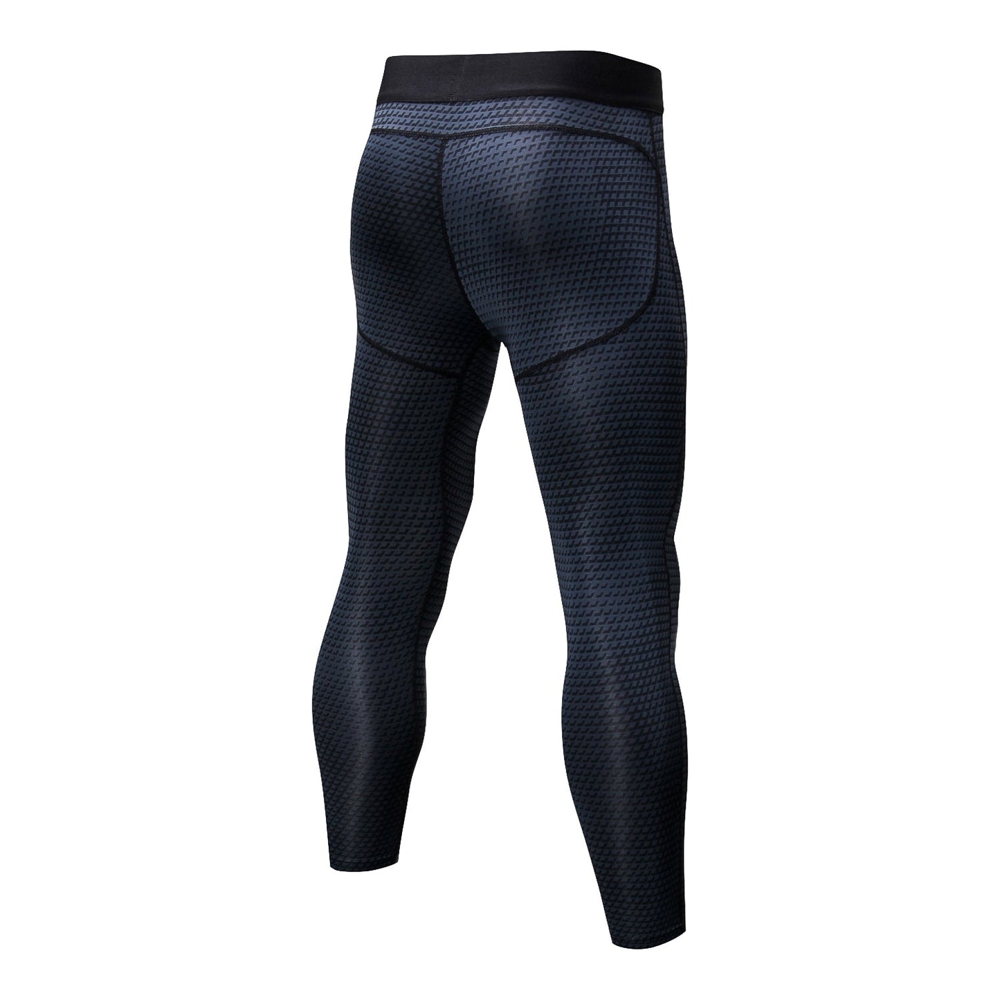 Mens 3/4 Cool Dry Compression Pants Running 3D Snake Skin Printed Tights Gym Leggings LANBAOSI